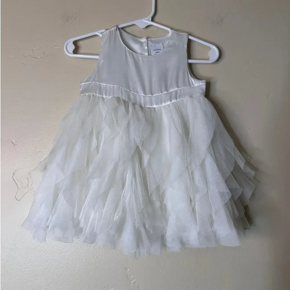 BabyGap White Tulle Formal Dress 3-6 months